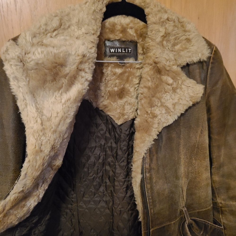 Winlit Leather Jacket Brown Medium - image 4